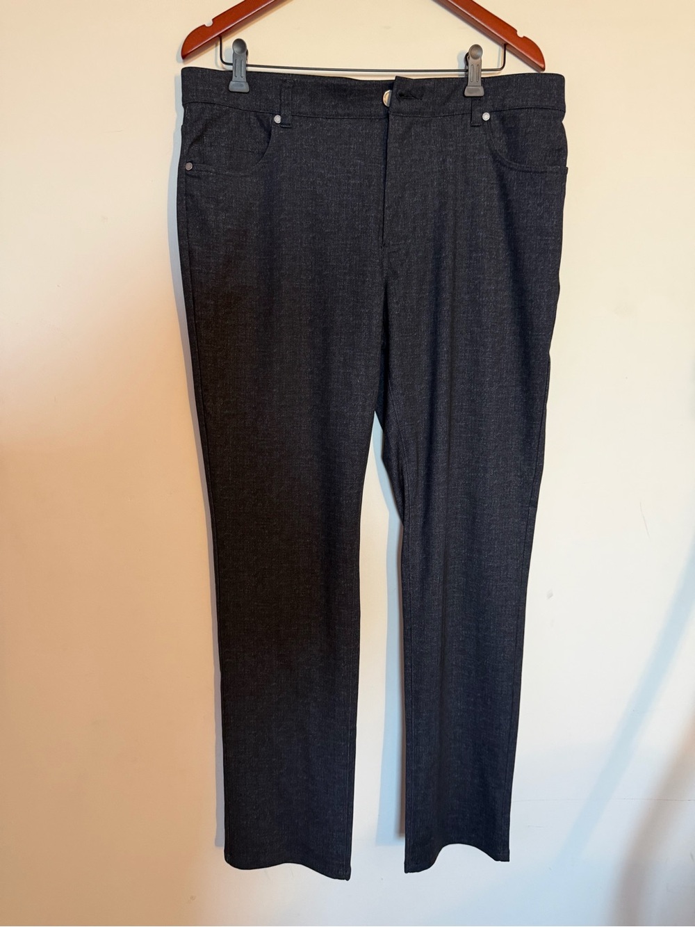 Men's Tailored Dark Gray Dress Pants